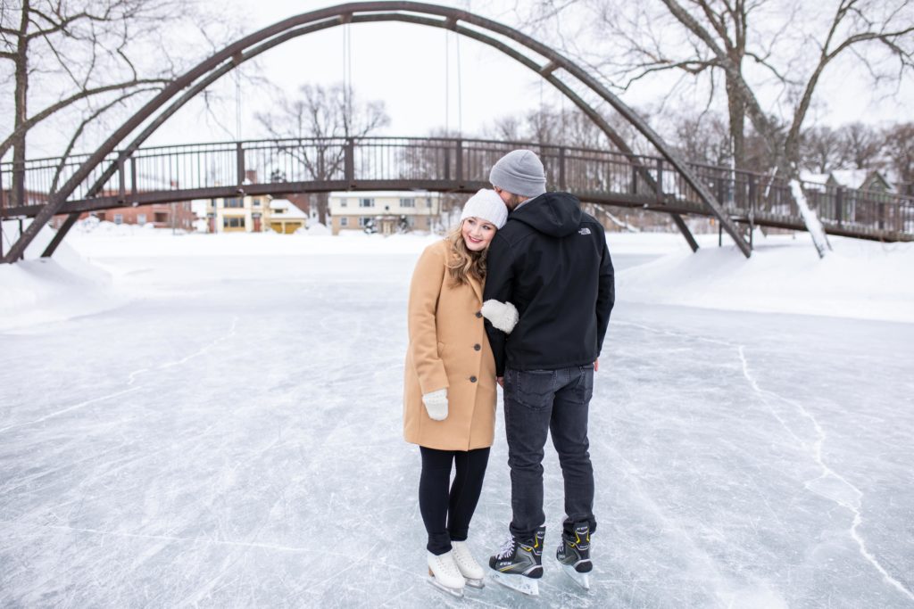 ice skating couple shoot