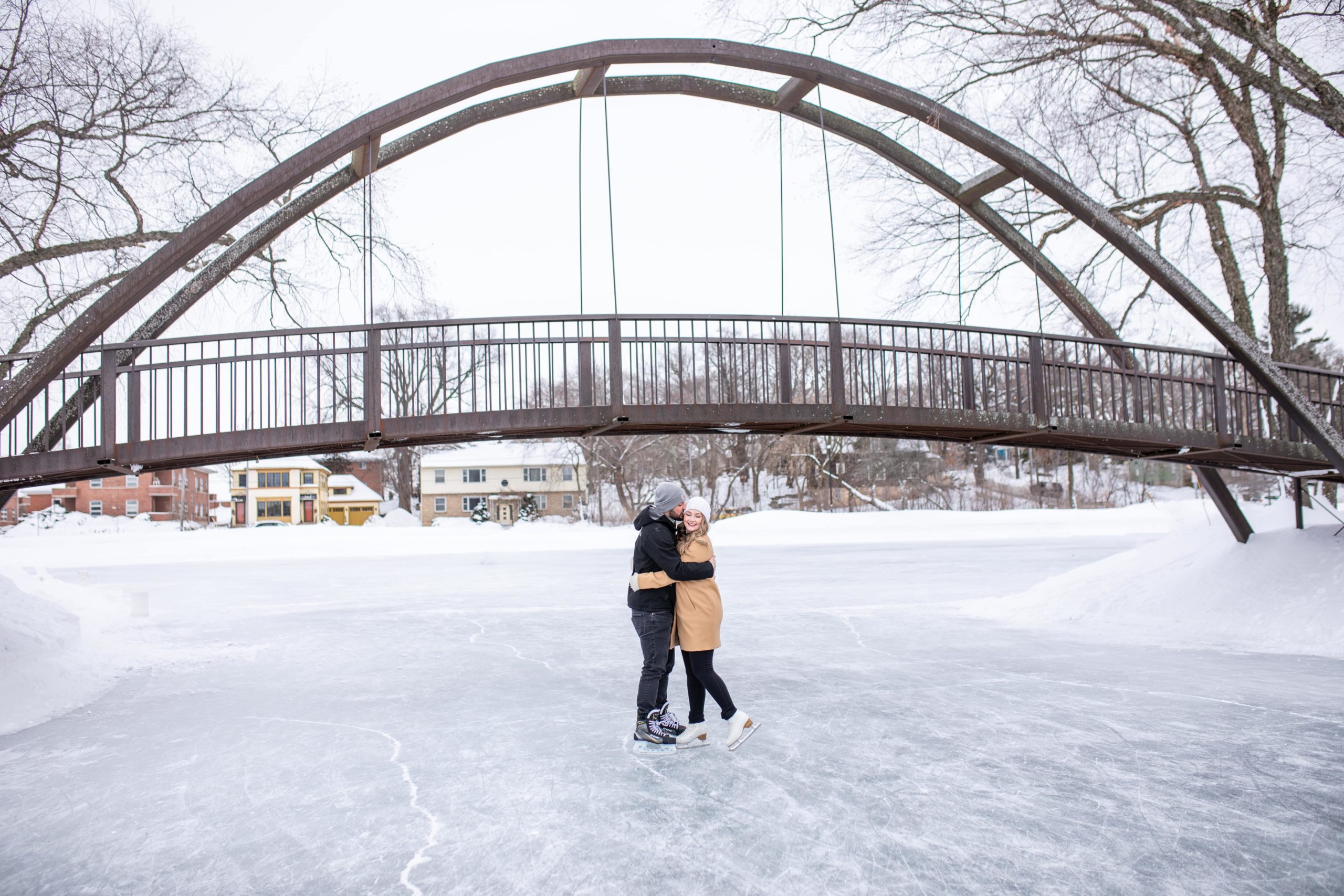 ice skating engagement shoot