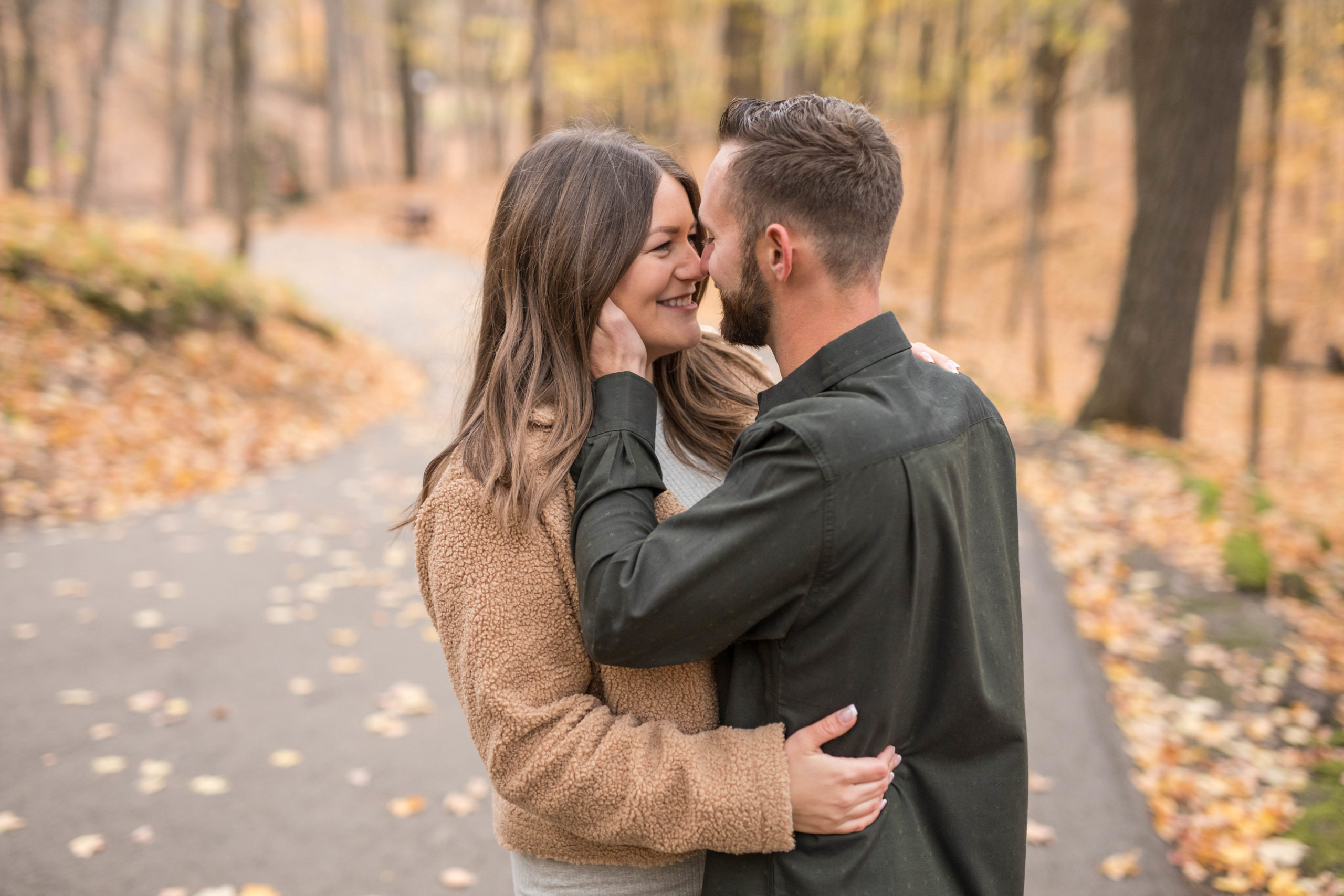 Holy Hill Fall Engagement Photo