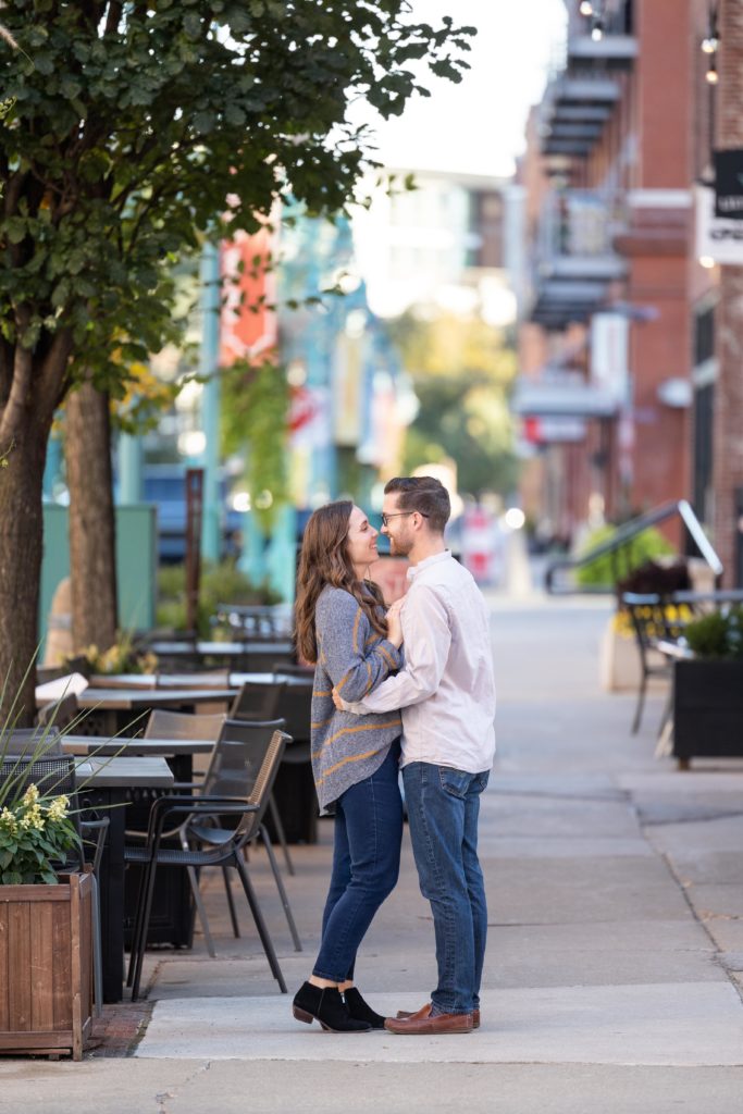 Broadway Street engagement session