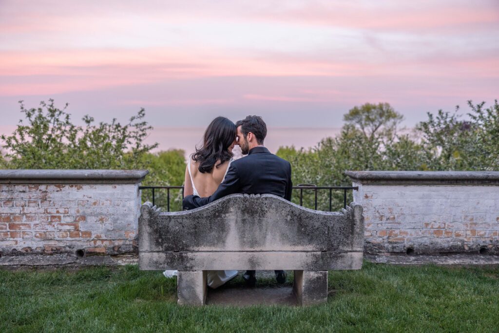 Sunset Wedding at Villa terrace Milwaukee